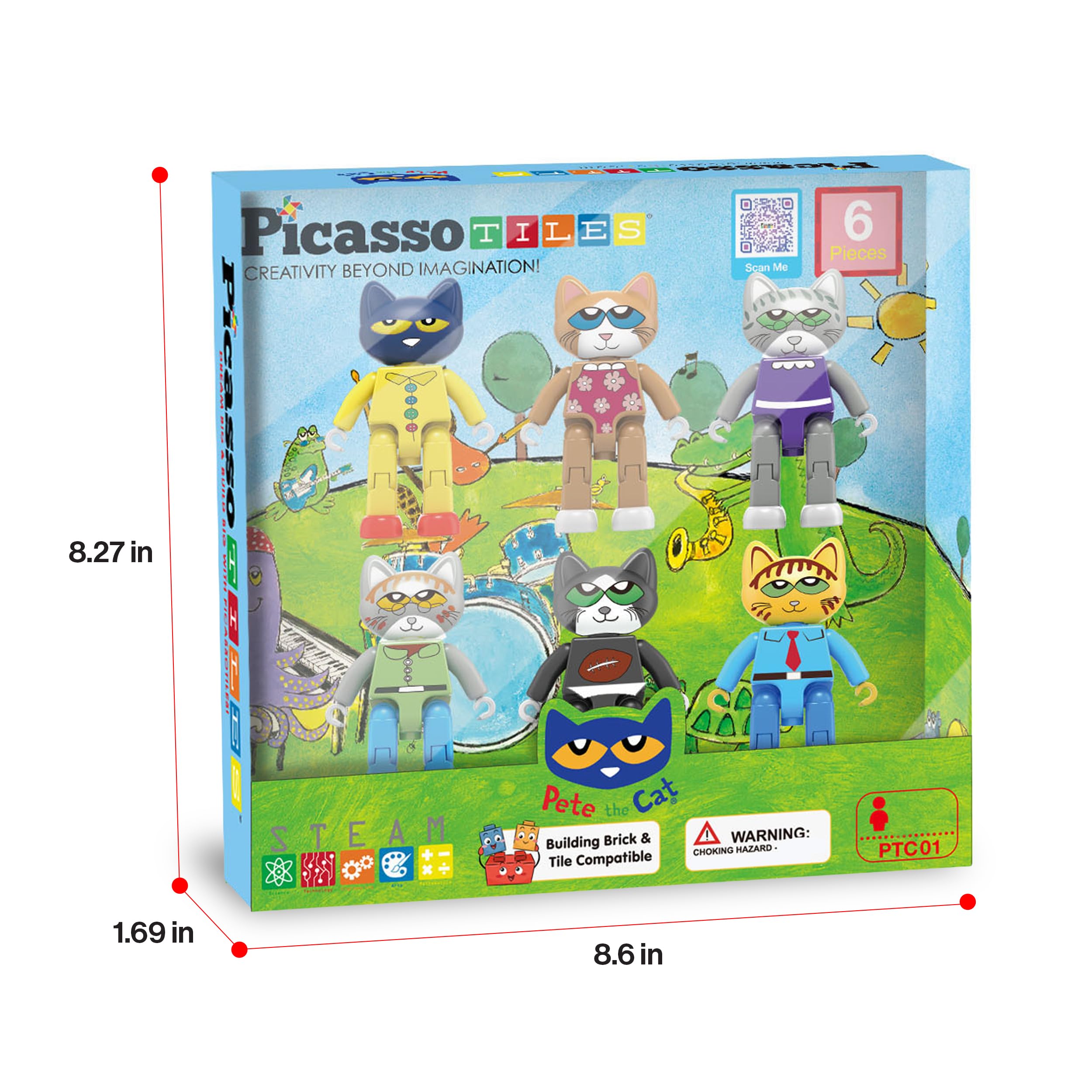 PicassoTiles kids age 3 plus safe to play with durable materials.