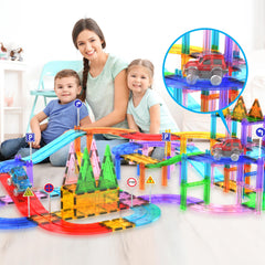 PicassoTiles LED car side view showing compact size for easy handling.