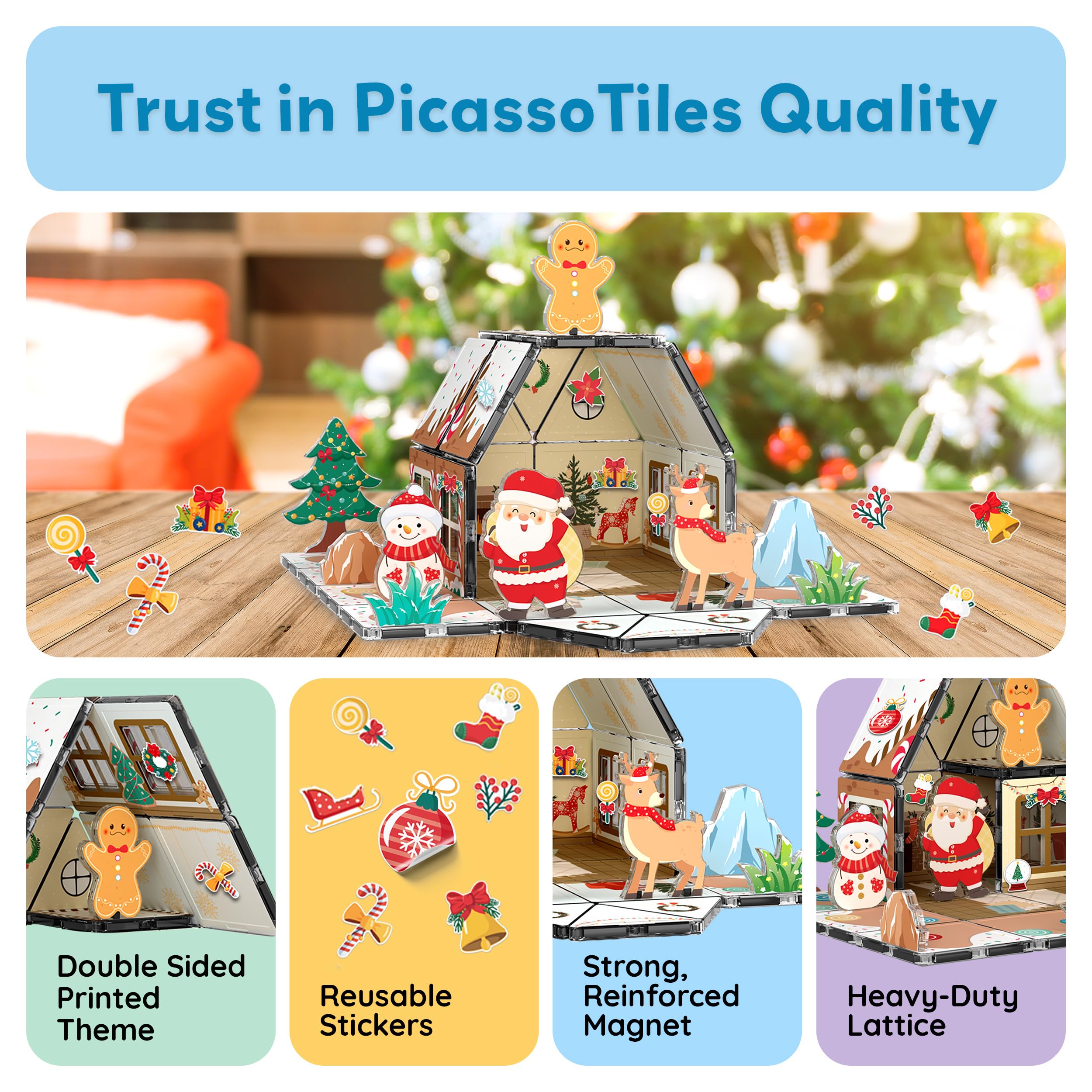 PicassoTiles magnetic blocks enable durable, safe construction and exploration