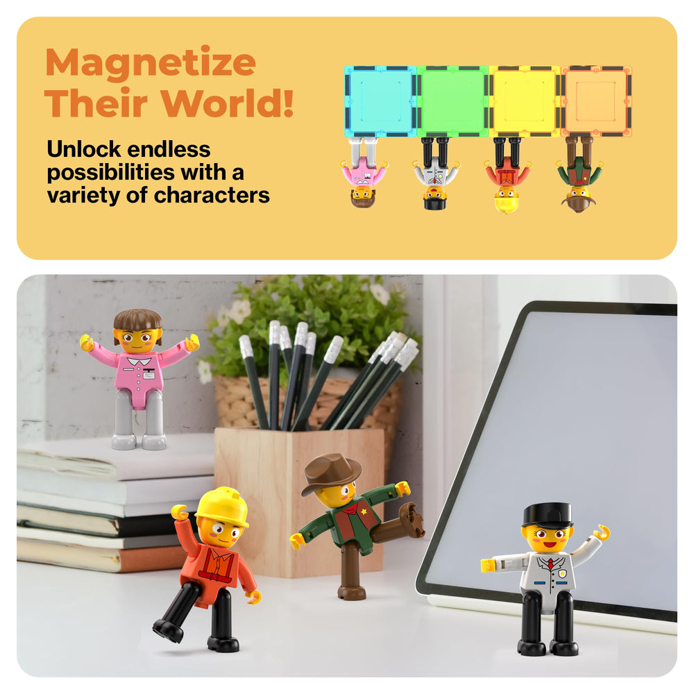 PicassoTiles magnetic construction system supports kid-friendly STEM learning through play.
