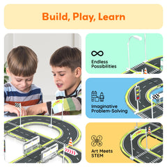 PicassoTiles magnetic printed tiles offer bright, durable surfaces that magnetically connect for quick builds.