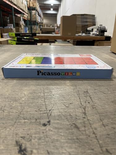 PicassoTiles magnetic tiles enable big, creative structures with secure magnetic bonding.