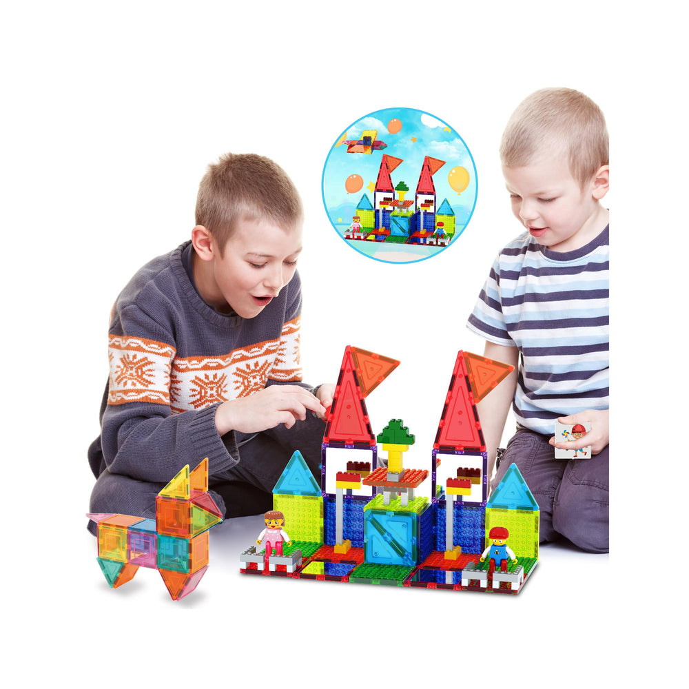 PicassoTiles magnetic tiles collection enables versatile, screen-free building sessions
