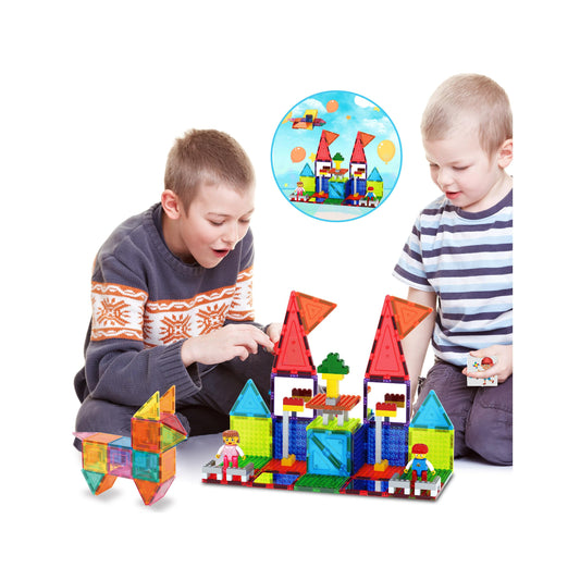 PicassoTiles magnetic tiles collection enables versatile, screen-free building sessions
