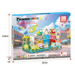 PicassoTiles Metro City set inspiring collaborative creativity for all ages.
