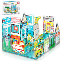 PicassoTiles Metro City Hospital tiles for imaginative city-building play