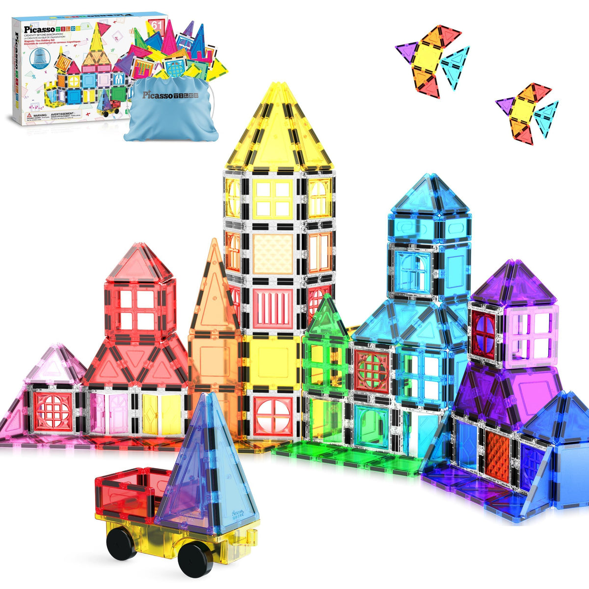 PicassoTiles monkey figure inspires imaginative play and fine motor growth.