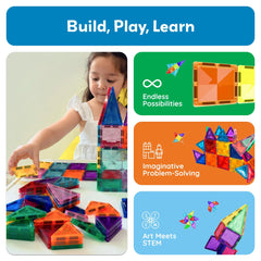 PicassoTiles Montessori-inspired playsets boost problem-solving and spatial awareness.