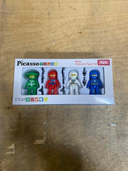 PicassoTiles Ninja Action Figures Set for hands-on building and storytelling