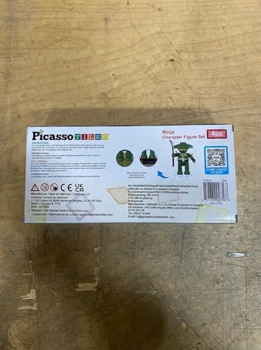 PicassoTiles Ninja Figures Magnets enabling cooperative play with tiles