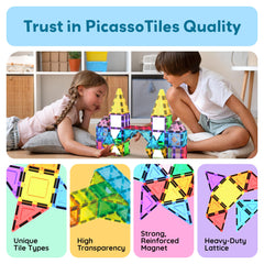 PicassoTiles open-ended learning encourages imagination and early STEM exploration.