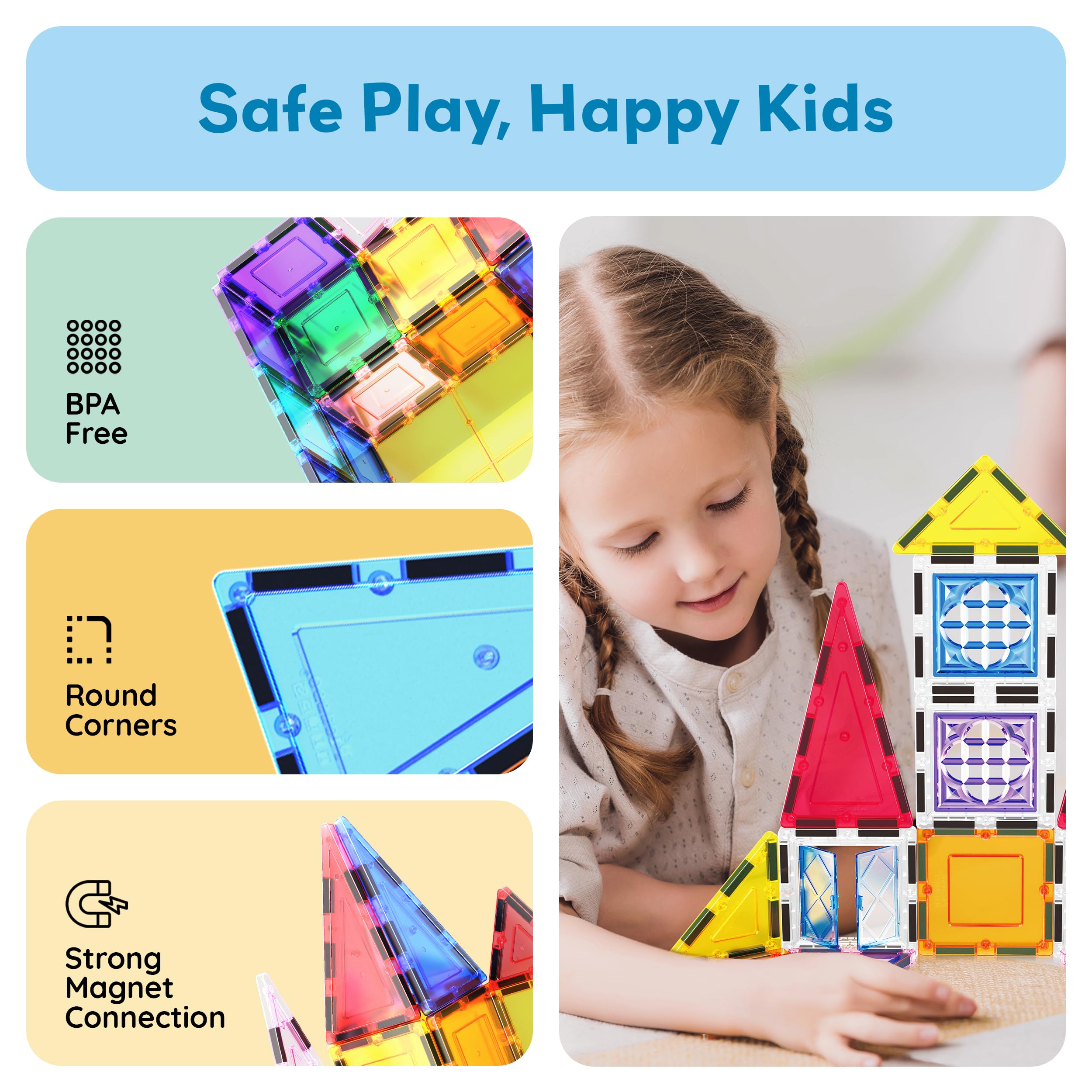 PicassoTiles operable doors illustrate hands-on access to moving-built features.