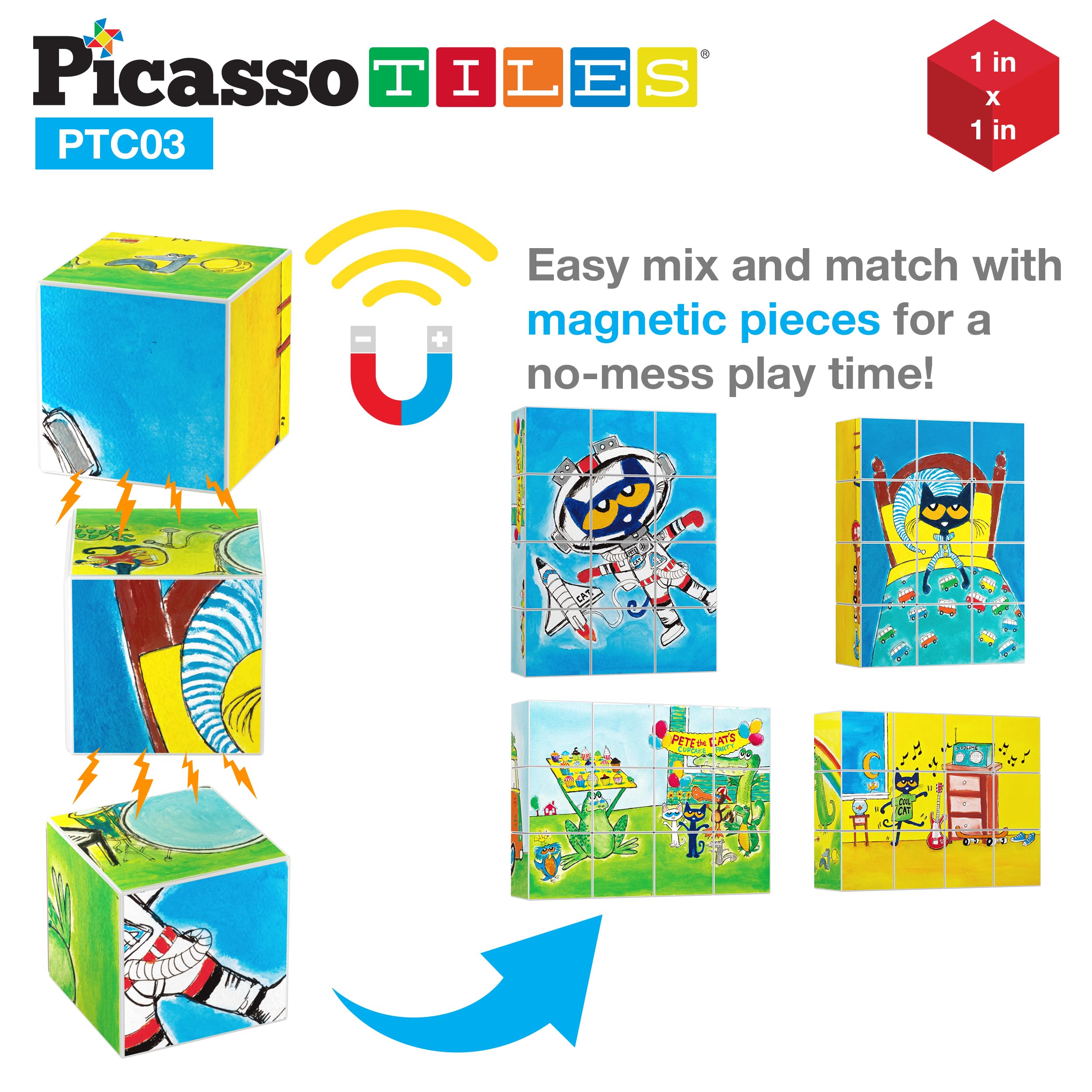 Magnetic blocks click securely, aiding steady stacking and coordination