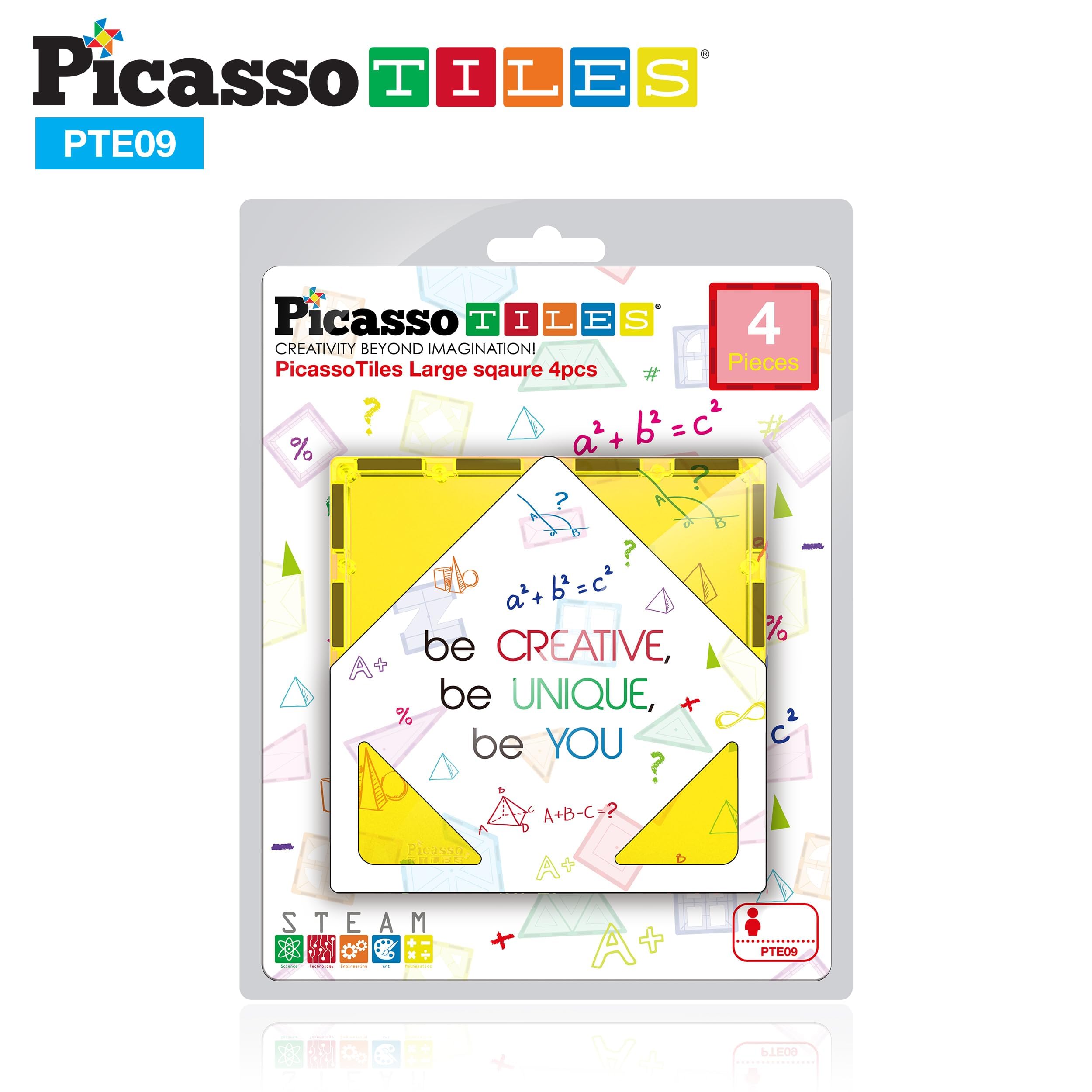 PicassoTiles playboard assembly supports scalable, progressive building