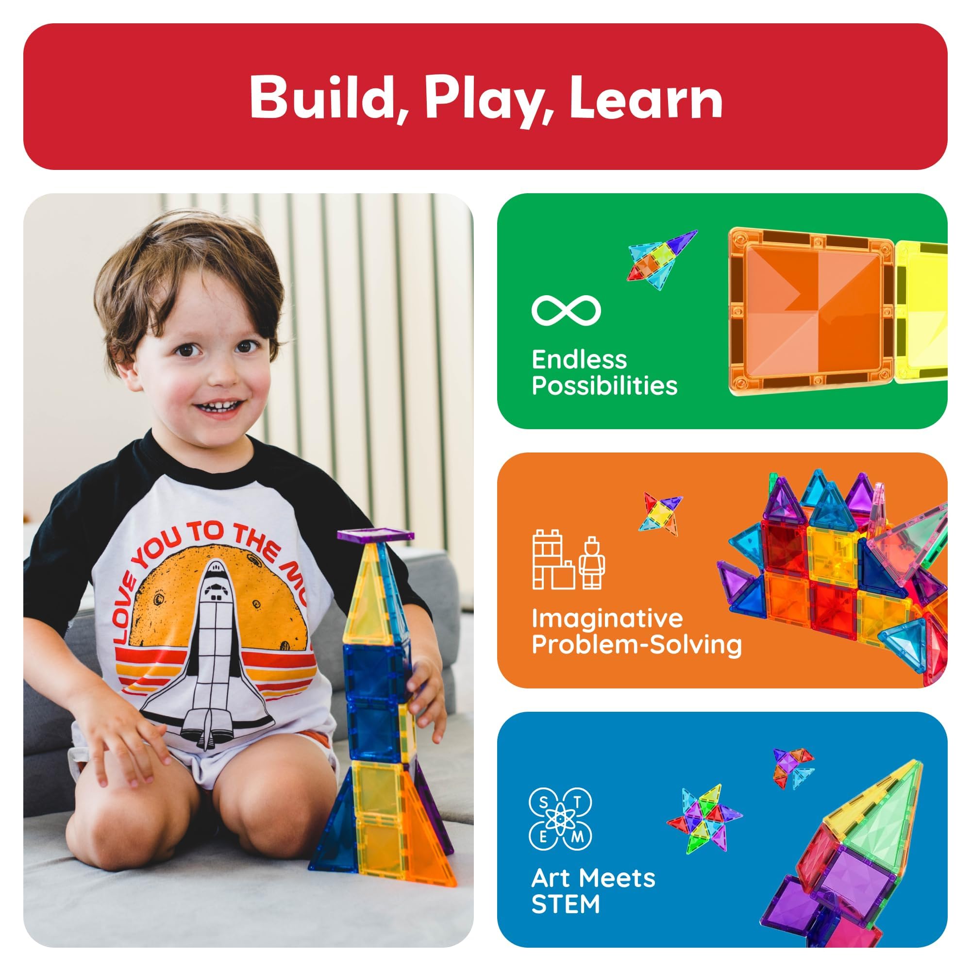 PicassoTiles portable on-the-go play setup for travel learning.