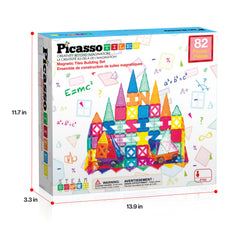 PicassoTiles PT82 large construction possibilities with expandable pieces