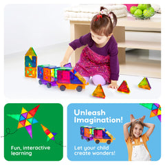 PicassoTiles PT82 modular builds demonstrating expandable designs