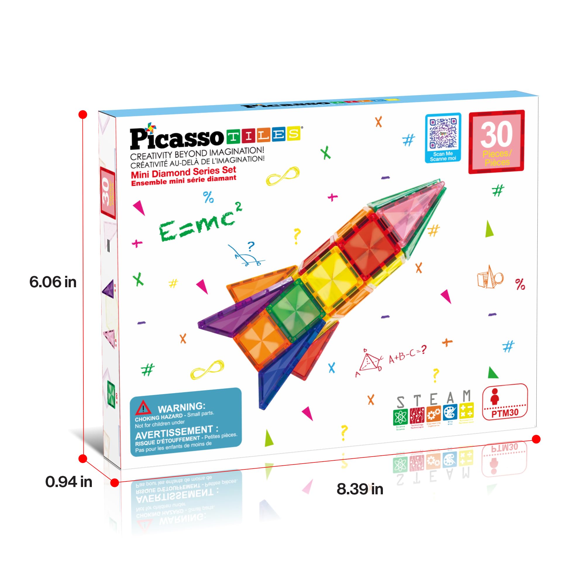 PicassoTiles PTM30 portable marble-run-inspired play for creative experiments