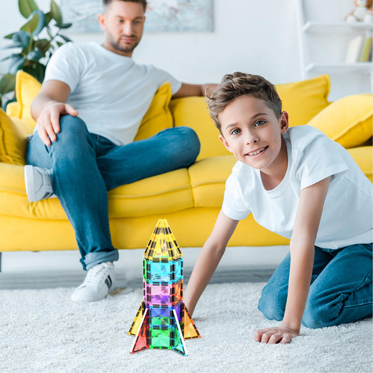 PicassoTiles PTM30 building-blocks-setup shows scalable, open-ended construction