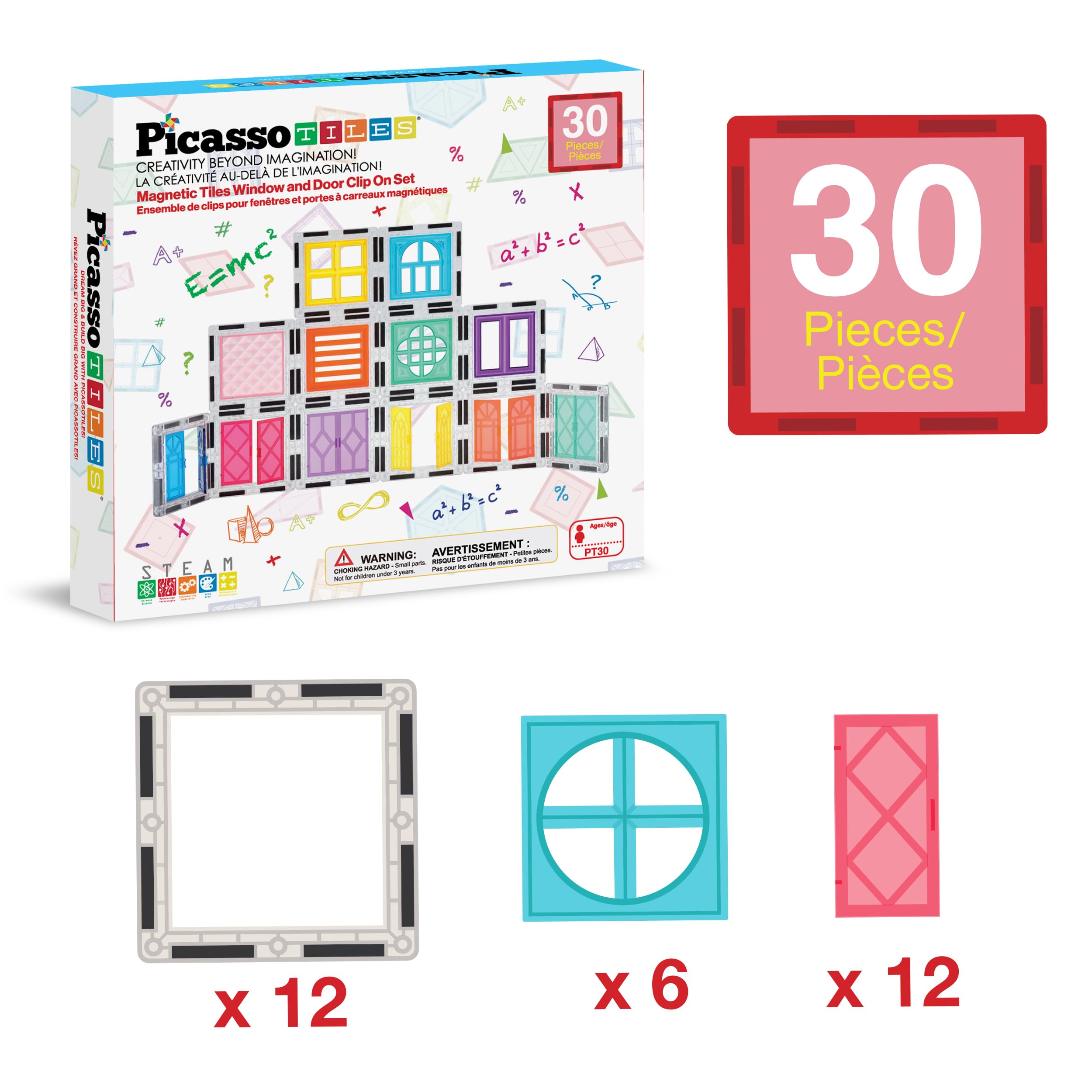 PicassoTiles reinforced magnets tiles demonstrate stronger holds for bigger builds.