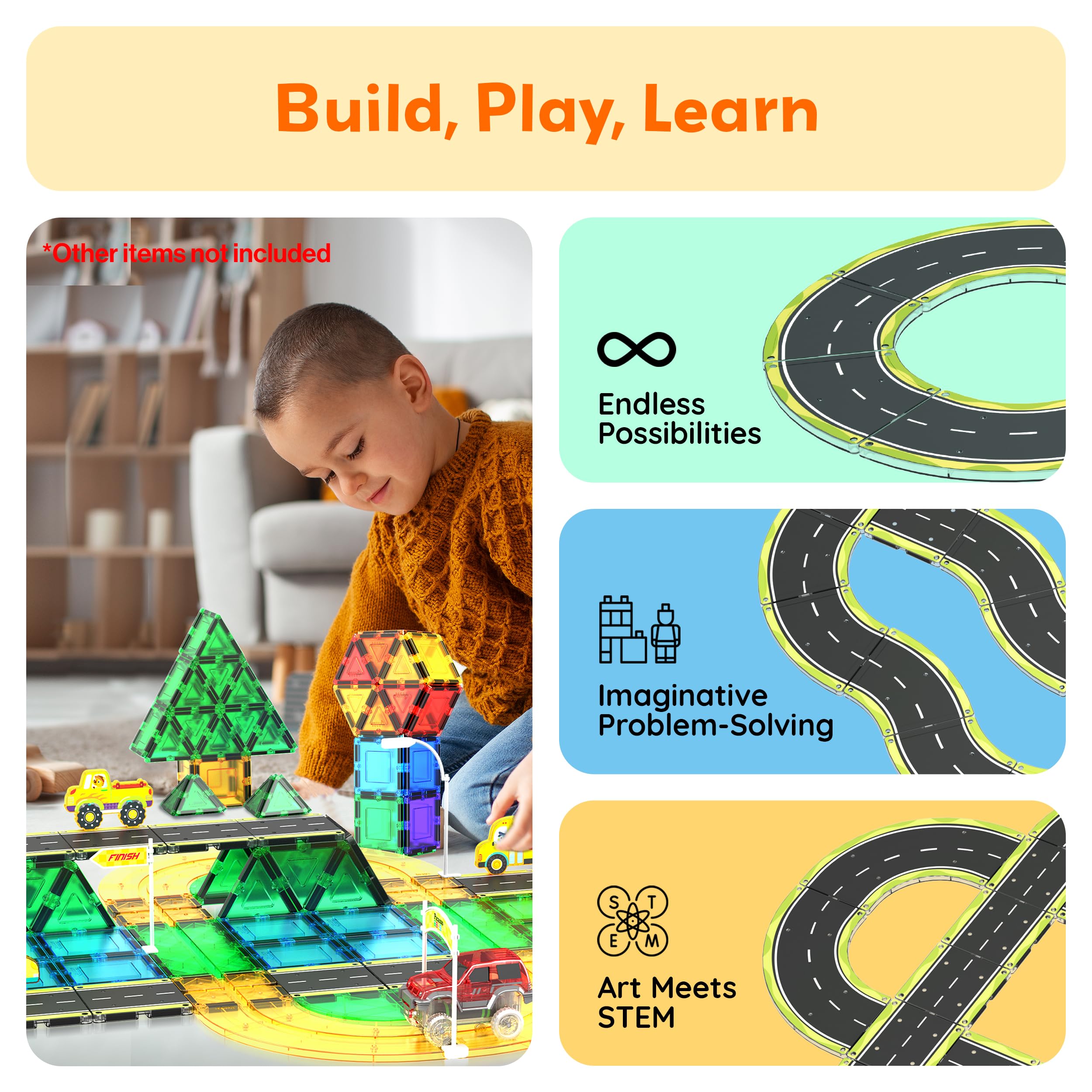 PicassoTiles road design ideas spark planning and cooperative racing