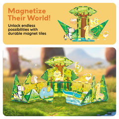 PicassoTiles safari hedgehog magnet figure supporting exploration and collaborative play