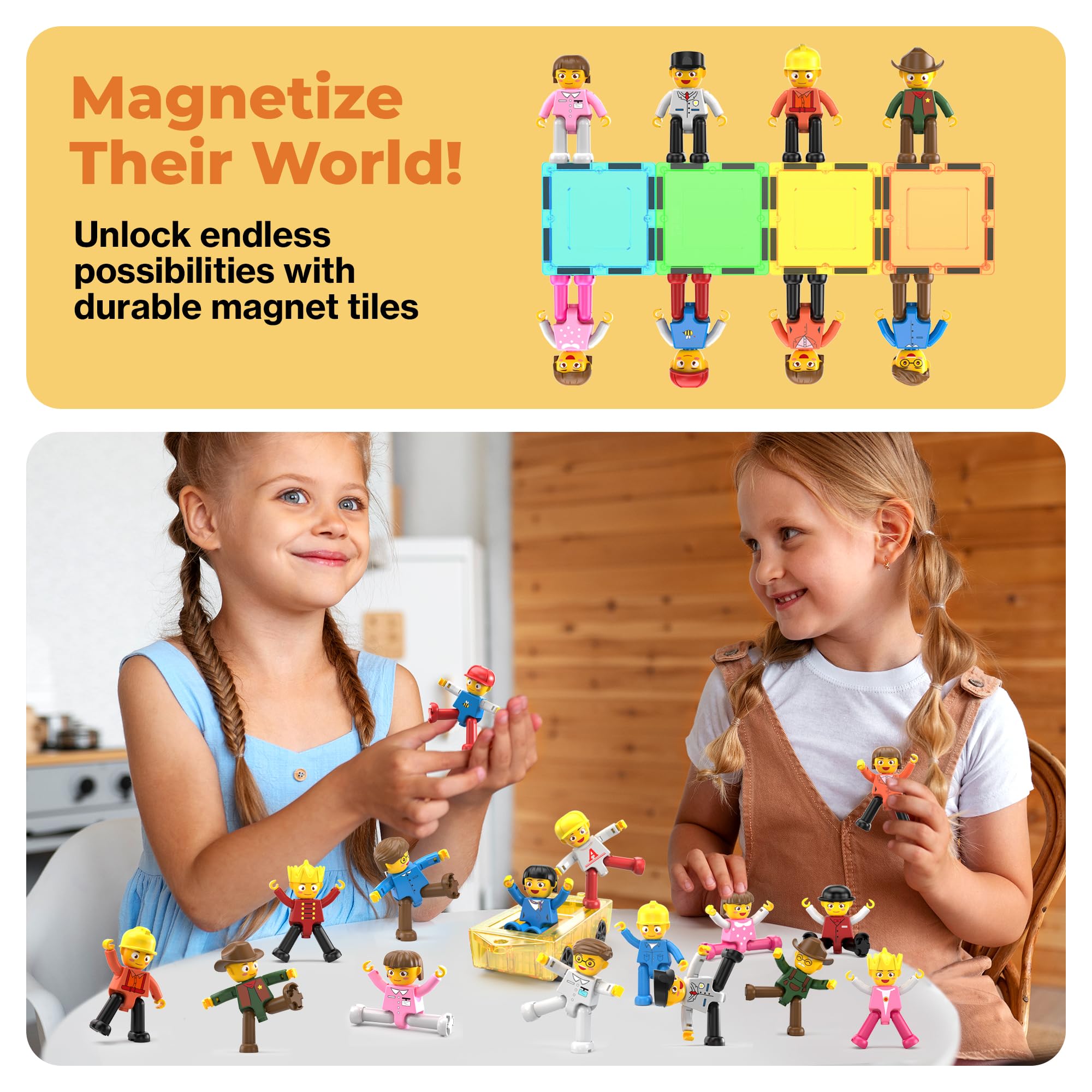 PicassoTiles durable, non-toxic figures support long-lasting classroom use.