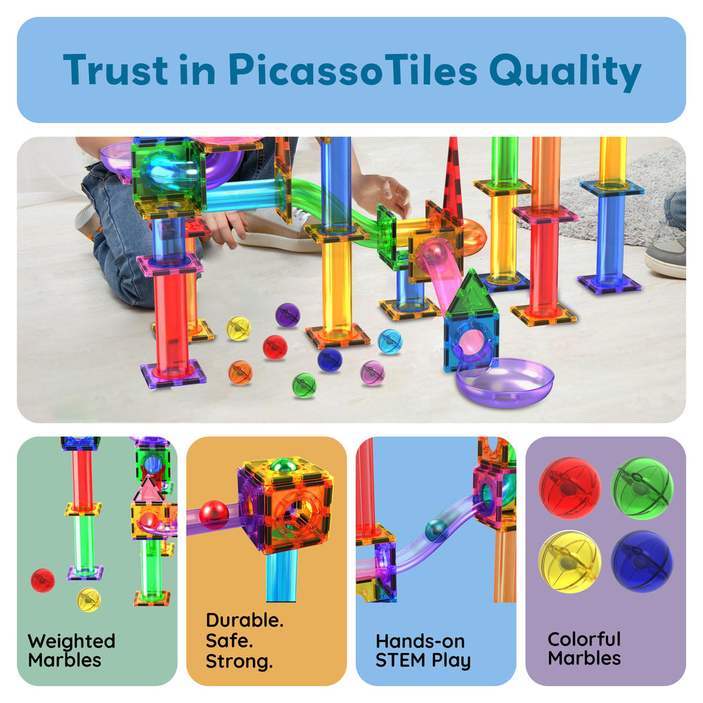 PicassoTiles BPA-free materials ensure safe, imaginative play.