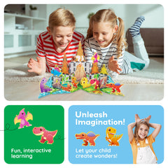 Kids enjoy screen-free PicassoTiles play promoting focus and creativity.