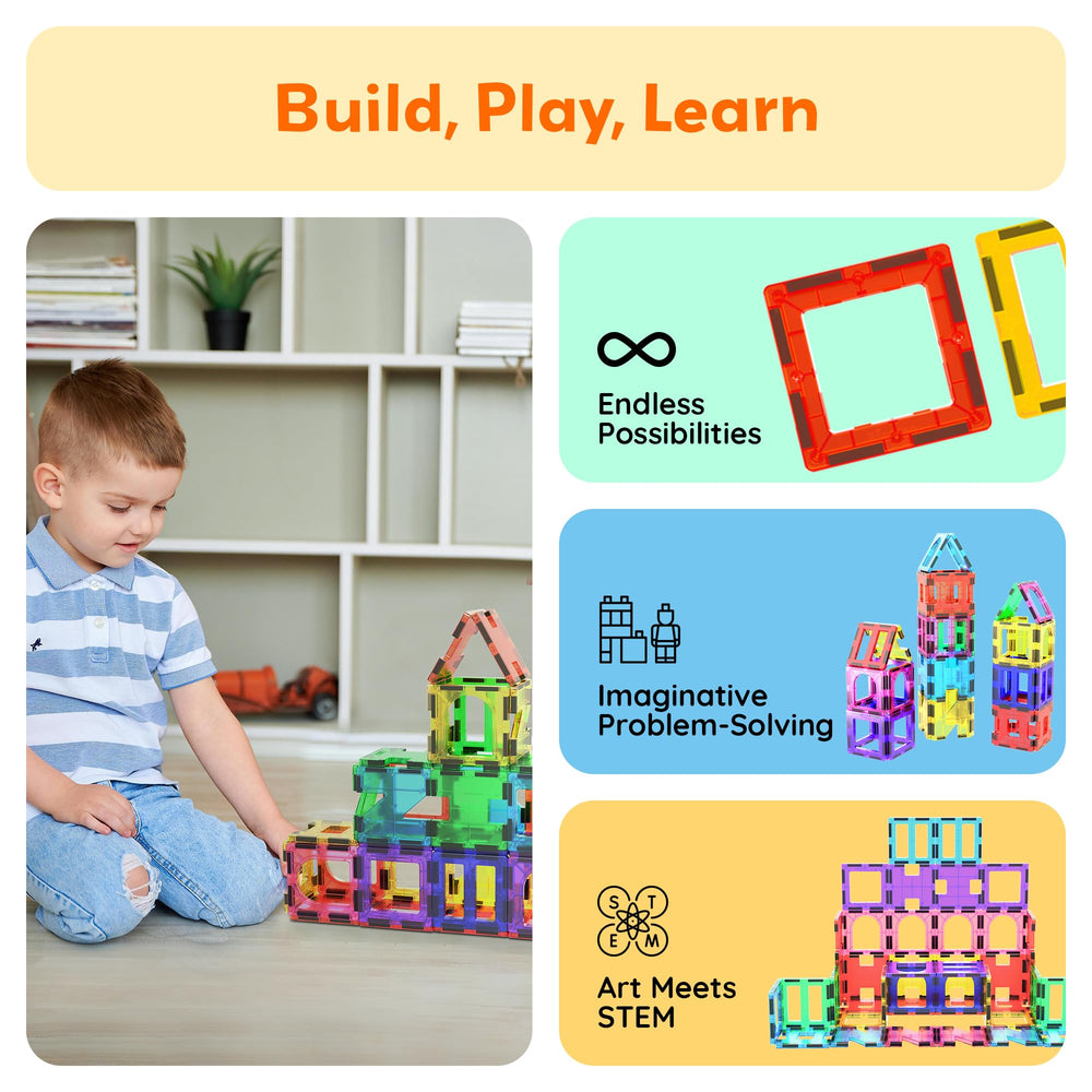 PicassoTiles see-through tiles enable easy pattern recognition and design exploration.