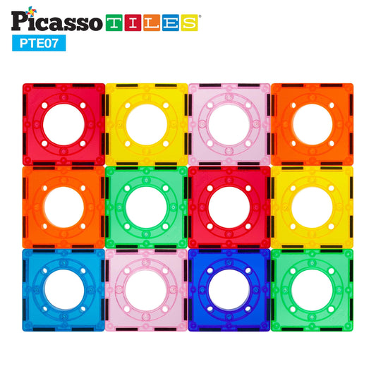 PicassoTiles square joints build diverse racetrack shapes with easy stacking.