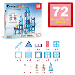 PicassoTiles stairs and doors enable dynamic play moments.