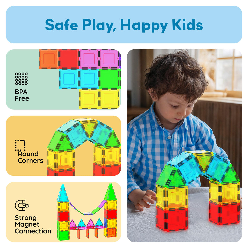 PicassoTiles stem-learning-concepts help kids explore shapes and spatial reasoning.