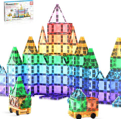 PicassoTiles STEM-learning tiles spark hands-on exploration during quiet time.