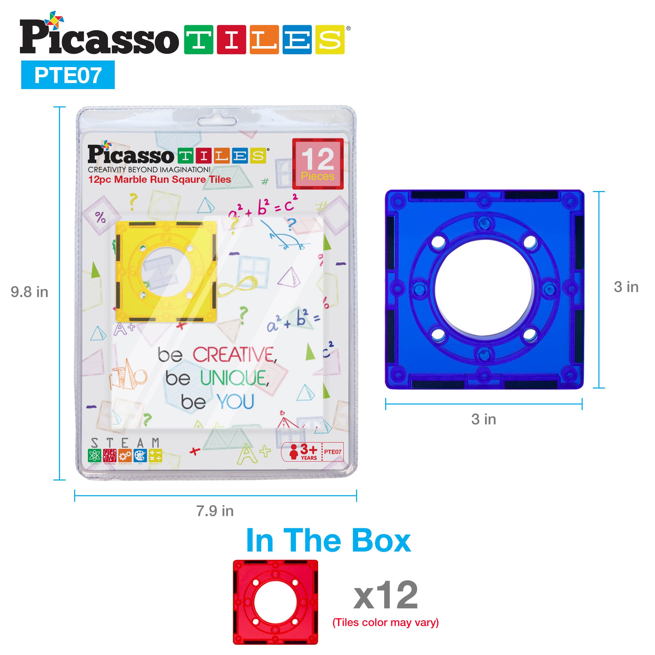 PicassoTiles compact storage friendly set for clutter-free play spaces.