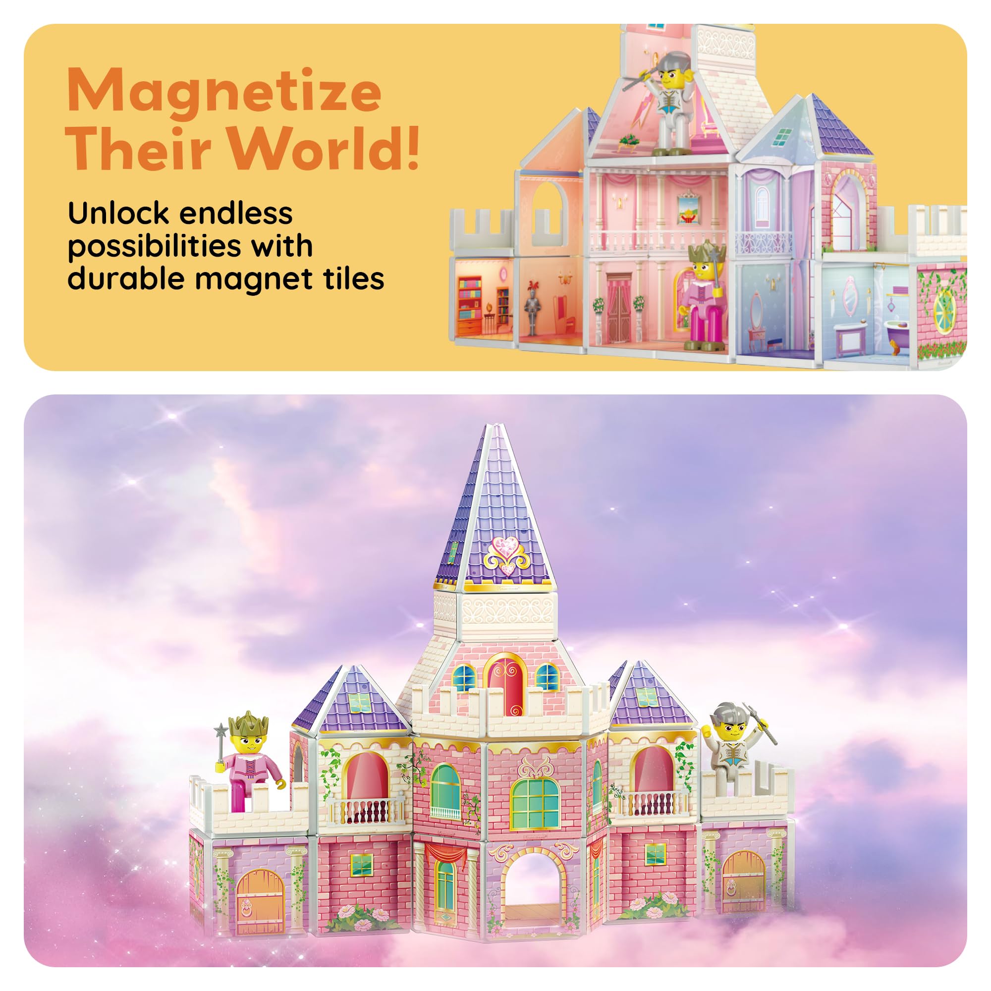 PicassoTiles strong magnets enable stable builds during play