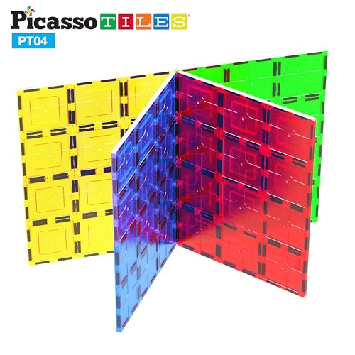 PicassoTiles sturdy base connectors help keep builds aligned during play.