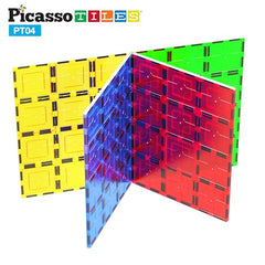 PicassoTiles sturdy base connectors help keep builds aligned during play.
