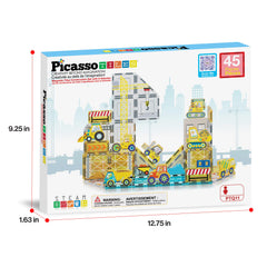 PicassoTiles tiles-base shows versatile magnetic blocks for endless compatible builds