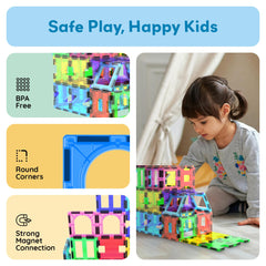 PicassoTiles tiles are easy to store, keeping play areas tidy.