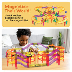 PicassoTiles travel case and storage keeps pieces organized during trips.