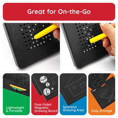 PicassoTiles travel-friendly design makes learning on the go easy.