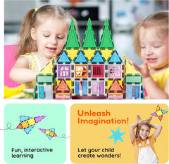 PicassoTiles colorful magnetic tiles spark creativity and tactile exploration for kids.