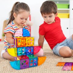PicassoTiles window set tiles encourage architectural exploration during building.