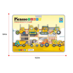 PicassoTiles zoo animals driver set sparks imaginative role-play and narrative building.