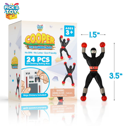 PICK A TOY DIY costume sticker sheet to customize each ninja with unique outfits.