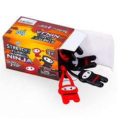 PICK A TOY Ninja Toys red stretchy ninjas in flight for active play.