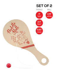 PICK A TOY paddle-ball on grass for backyard fun