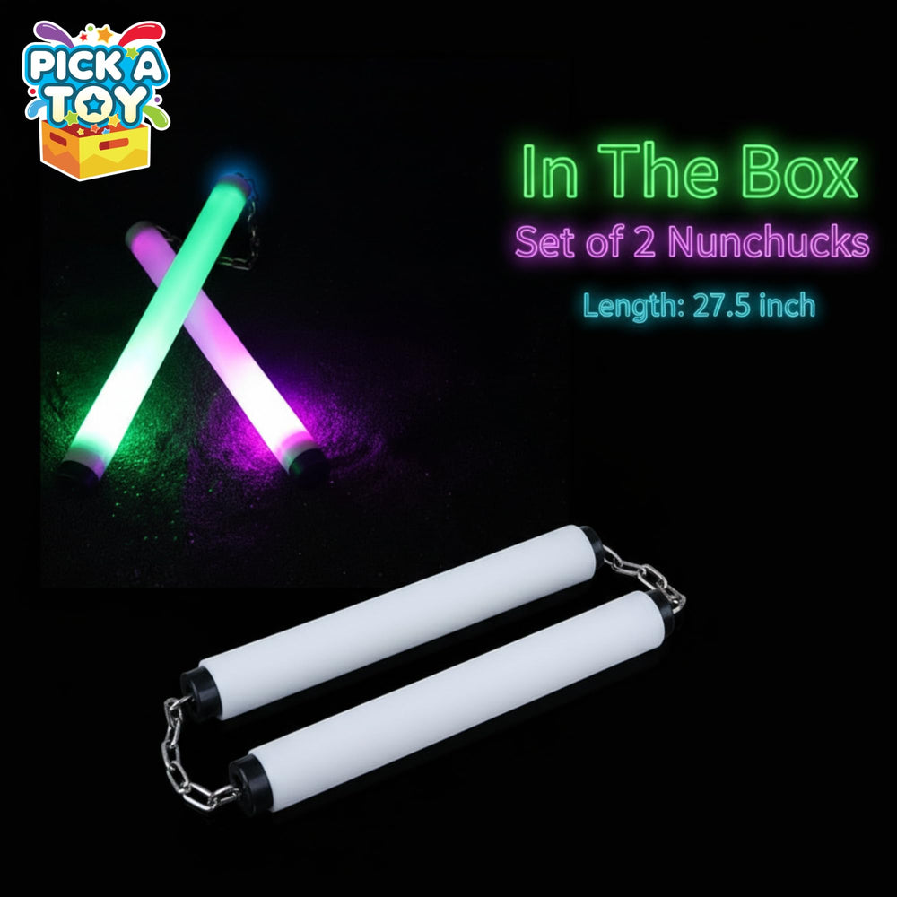 Pick A Toy foam nunchucks provide safe training for children