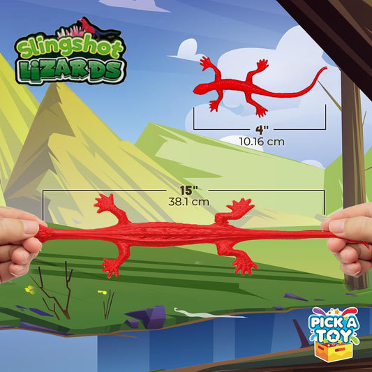 PICK A TOY gecko close-up shows bright colors and 3-inch body